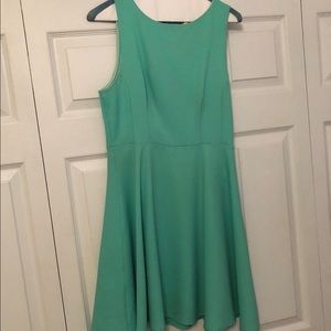 Turquoise skater dress
